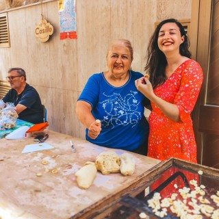 Orechiette making in Bari, Puglia - like Fellini said: 'life is a combination of magic and pasta' 

#OrecchietteMagic #PugliaPasta #FoodieAdventures #LocalFlavors #PastaLover #AuthenticItalian #TravelToTaste #TasteOfItaly #ItalianCuisine #FlavorsOfPuglia #ItalianTaste #CulinaryJourney

Orecchiette | Bari Pasta | Orecchiette Bari Puglia | Making orecchiette in Puglia | Making orecchiette in Bari | Arco Basso Bari | Orecchiette Pasta | Ear shaped pasta | Italian Cuisine Orechiette | Nunzia Orechiette Bari